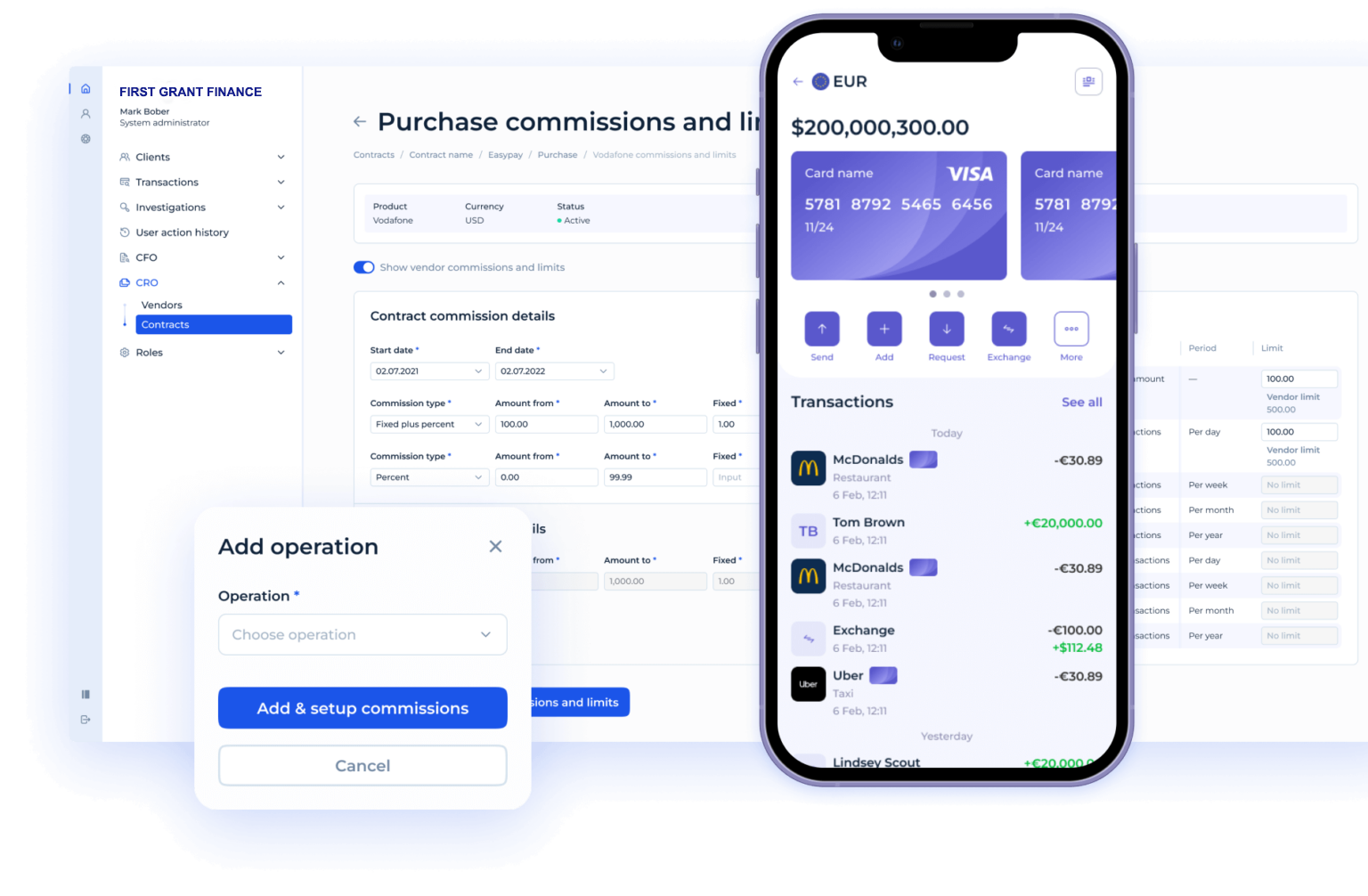 dashboard first grant finance dashboard